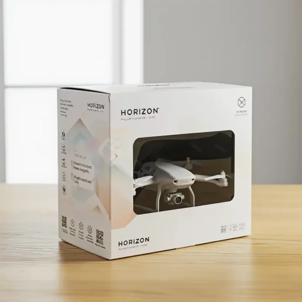 Custom drone packaging boxes with secure foam inserts and premium branding